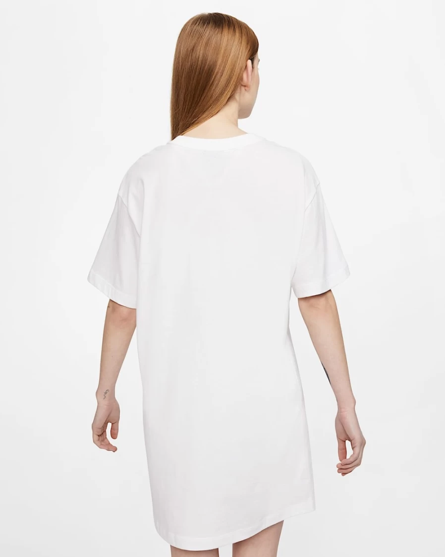 Nike Women's Essential Sportswear Dress - White/Black Athletic Casual Wear
