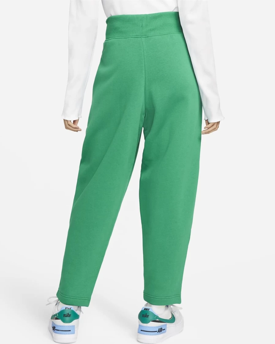 Nike Women's Malachite/Sail High-Waisted Fleece Sweatpants - Sportswear Phoenix Fleece Curve Fit