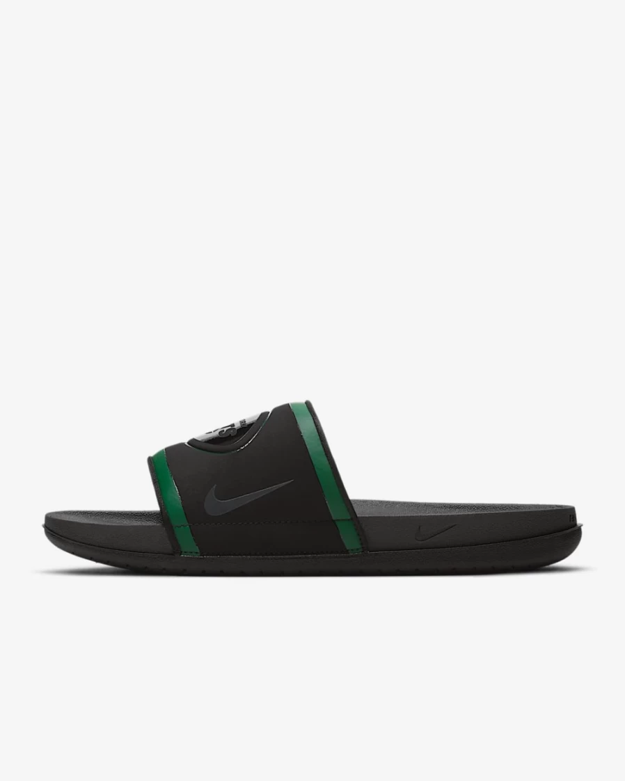 Nike Offcourt NFL New York Jets Slide Sandals for Men & Women - Black/Sport Green/White/Anthracite