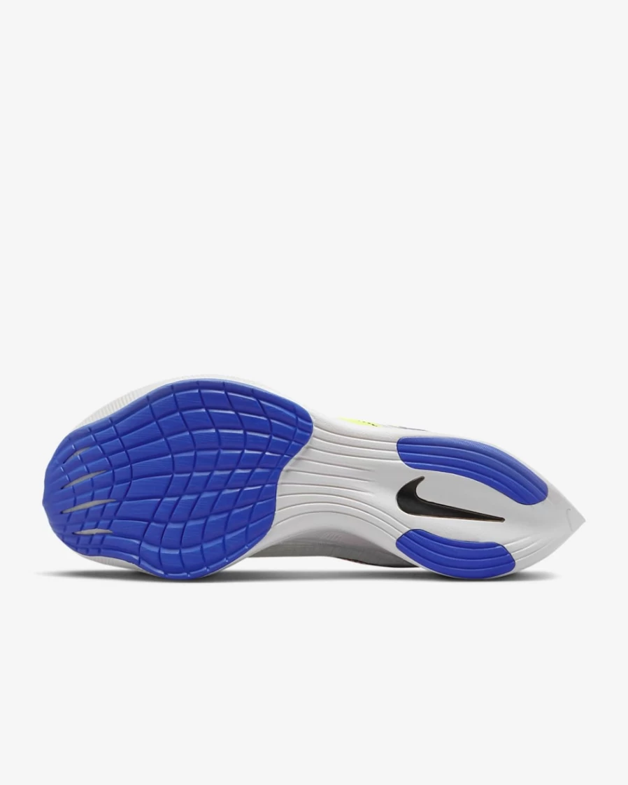 Nike Vaporfly 2 Women's Running Shoes - White/Volt/Racer Blue/Black - Road Racing Sneakers for Women