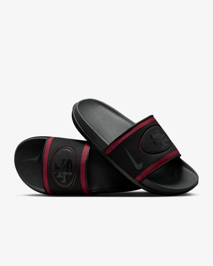Nike Offcourt NFL San Francisco 49ers Slide Sandals for Men & Women - Black/Gym Red/Club Gold/Anthracite