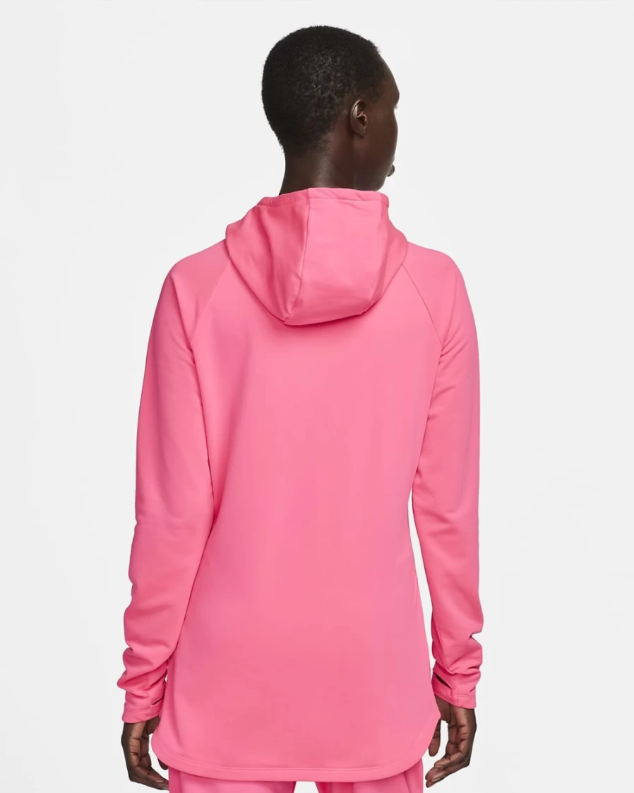 Nike Dri-FIT Academy Women's Hoodie - Hyper Pink/White - Lightweight Training Sweatshirt