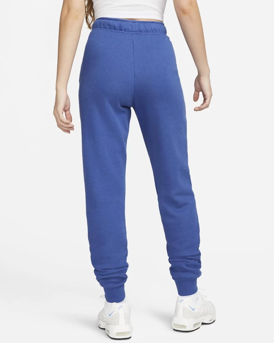 Nike Women's Sportswear Club Fleece Mid-Rise Joggers in Hyper Royal/Heather/White - Comfortable Athletic Sweatpants
