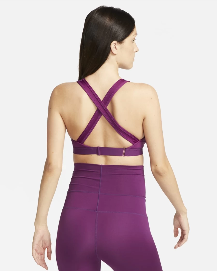 Nike Women's Viotech Medium-Support Padded Maternity Sports Bra with Swoosh Design