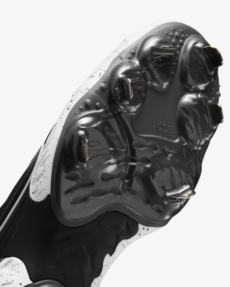 Nike Alpha Huarache Elite 3 Low Baseball Cleats for Men & Women - Black/White/Metallic Dark Grey