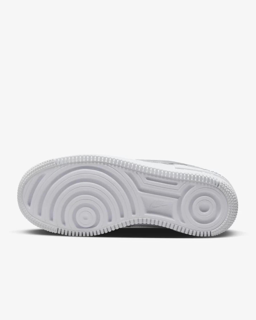 Nike Air Force 1 Shadow Women's Sneakers in White, Pure Platinum, Blackened Blue & Metallic Silver