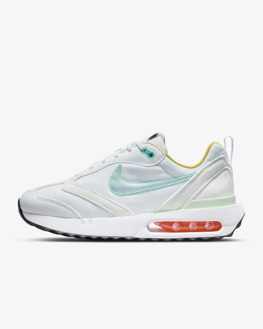 Nike Air Max Dawn Women's Running Shoes - White/Mint Foam/Vivid Sulfur Multi-Color