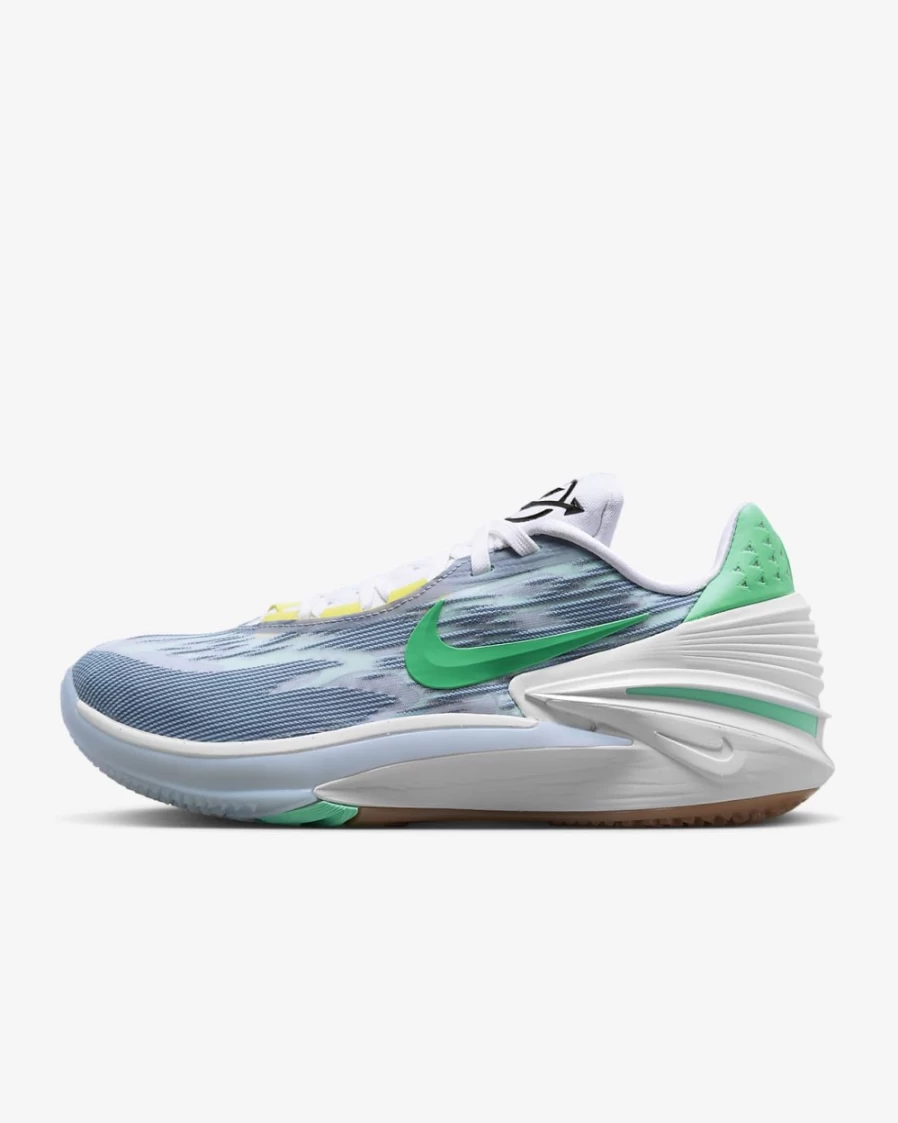 Nike Air Zoom G.T. Cut 2 Basketball Shoes for Men & Women - Leche Blue/Ashen Slate/Green Glow/Green Shock