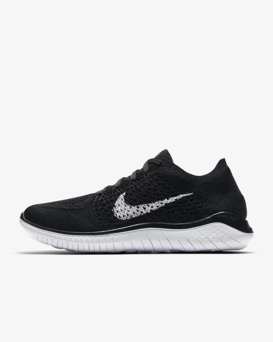 Nike Free Run 2018 Women's Running Shoes - Black/White | Lightweight & Comfortable for Women