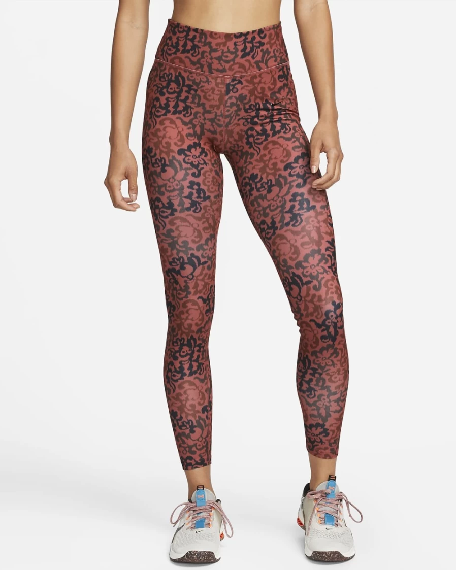 Nike One Women's Mid-Rise Training Leggings in Canyon Rust - High-Performance Workout Tights for Women