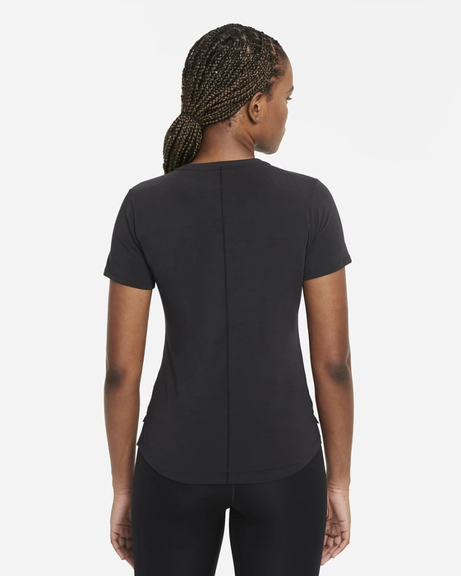 Nike Dri-FIT UV Luxe Women's Black Short-Sleeve Moisture-Wicking Workout Top