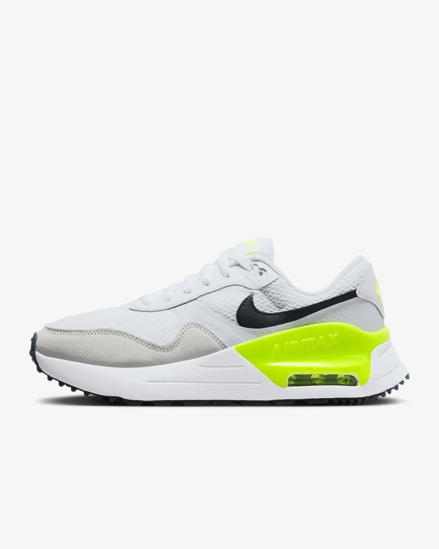 Nike Air Max SYSTM Women's Running Shoes - White/Pure Platinum/Volt/Black