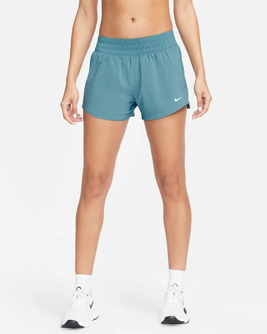 Nike Dri-FIT One Women's 3" Mid-Rise Lined Shorts in Noise Aqua for Running & Workout