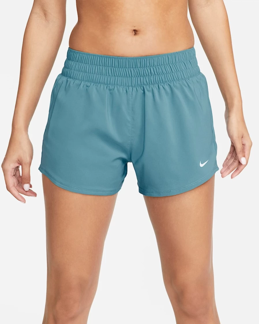 Nike Dri-FIT One Women's 3" Mid-Rise Lined Shorts in Noise Aqua for Running & Workout