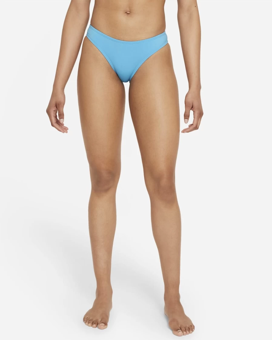 Nike Women's Chlorine Blue Cheeky Swim Bottom - Essential Swimwear
