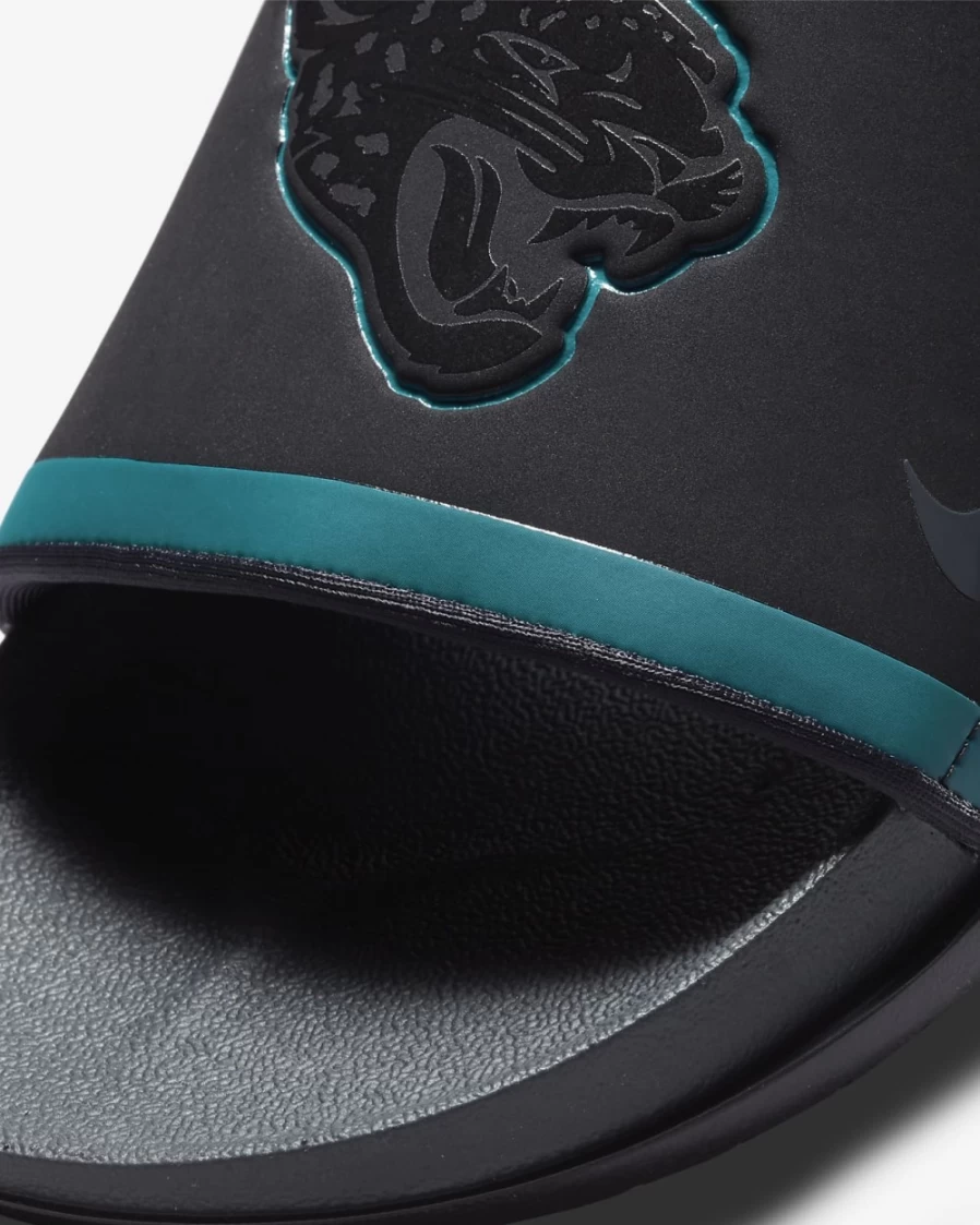 Nike Offcourt NFL Jacksonville Jaguars Slide Sandals for Men & Women - Black/Blustery/Ochre/Anthracite