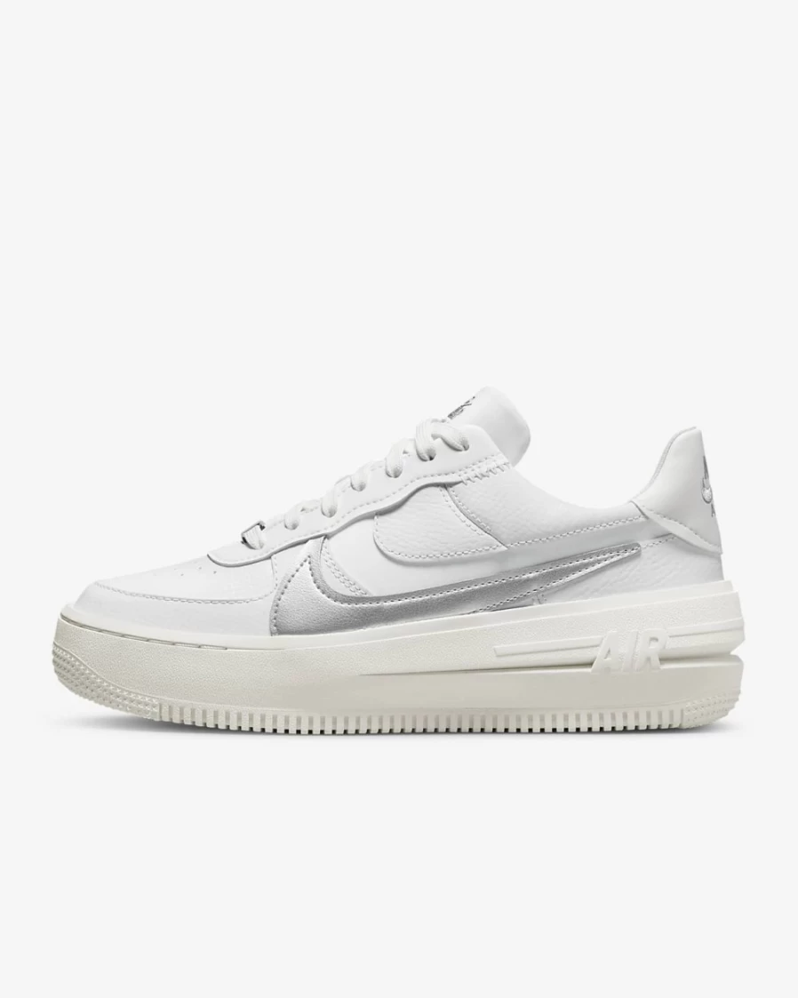 Nike Air Force 1 PLT.AF.ORM Women's Summit White/Sail/Wolf Grey/Metallic Silver Sneakers