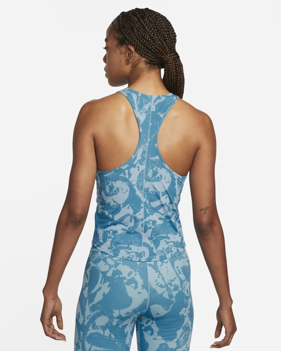 Nike Dri-FIT One Luxe Icon Clash Women's Training Tank Top - Laser Blue/Worn Blue/Madder Root