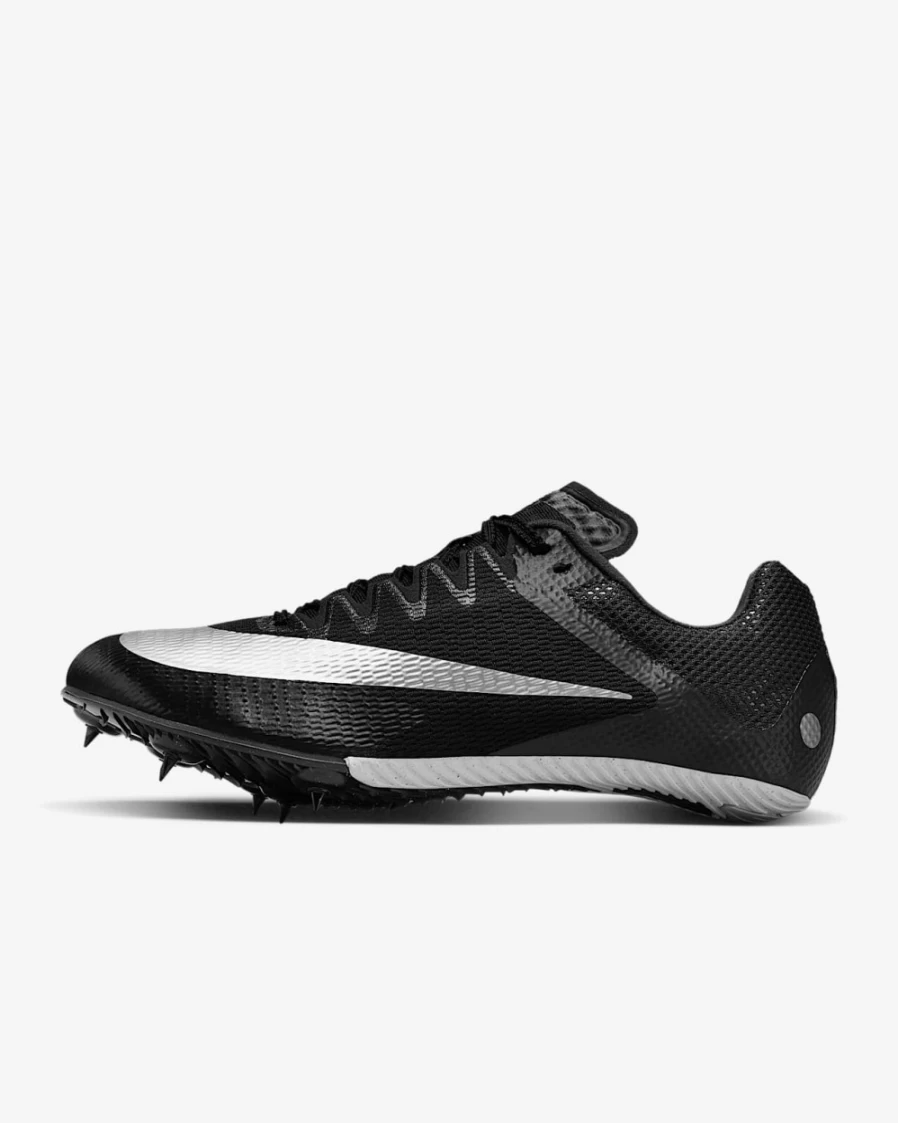 Nike Zoom Rival Track & Field Sprinting Spikes for Men & Women - Black/Light Smoke Grey/Dark Smoke Grey/Metallic Silver