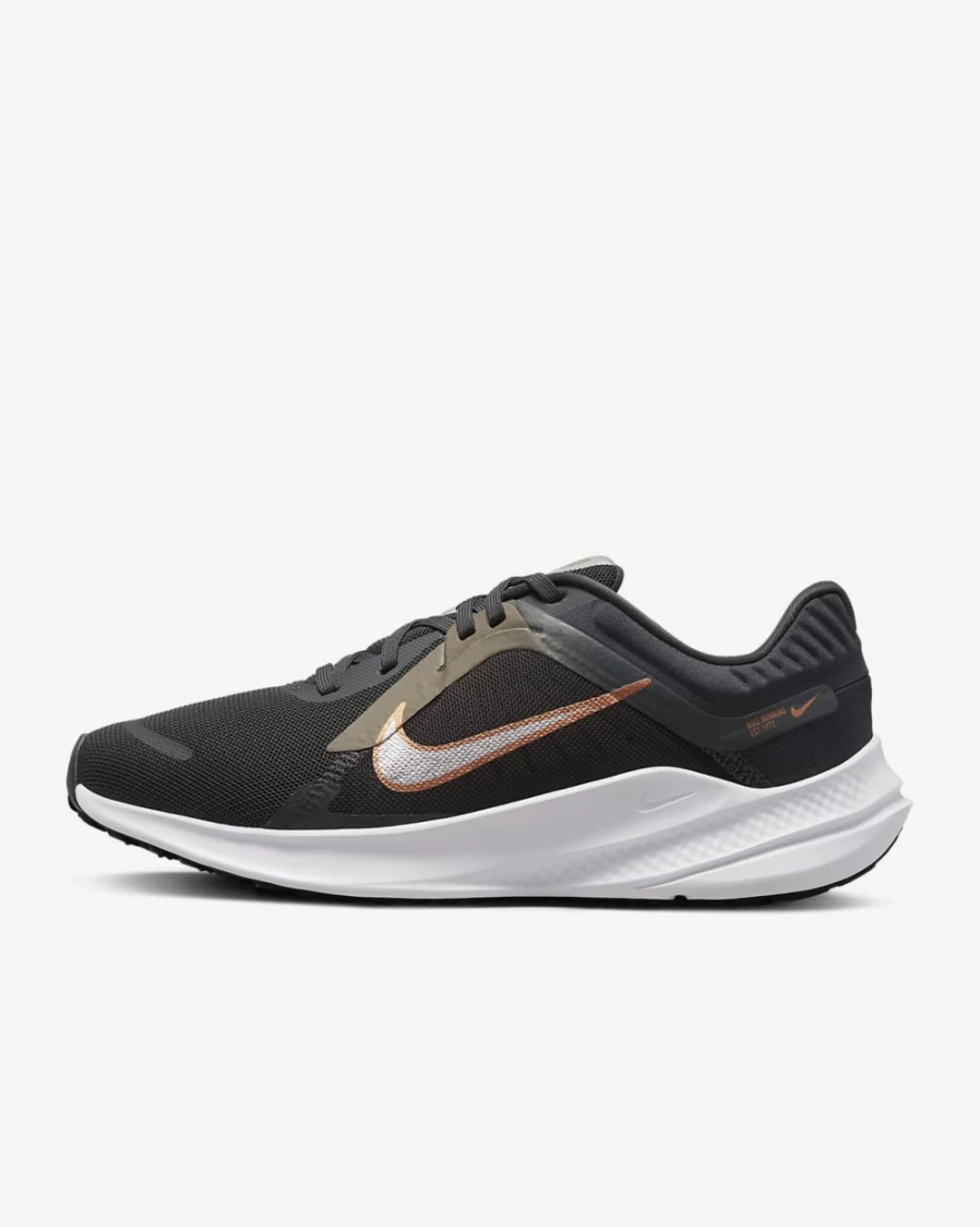 Nike Quest 5 Women's Road Running Shoes - Dark Smoke Grey/Olive Grey/Metallic Copper/Metallic Silver