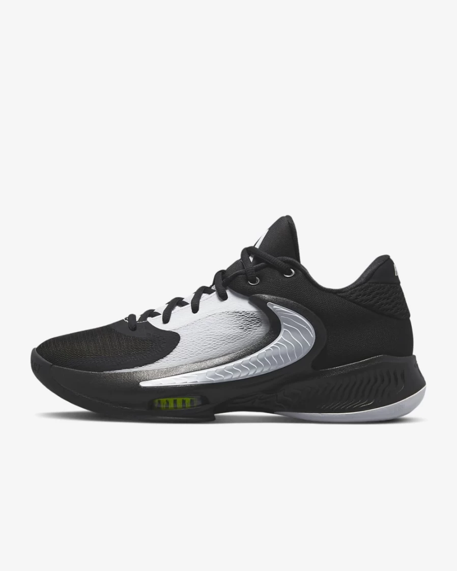 Nike Zoom Freak 4 Team Basketball Shoes for Men & Women - Black/White