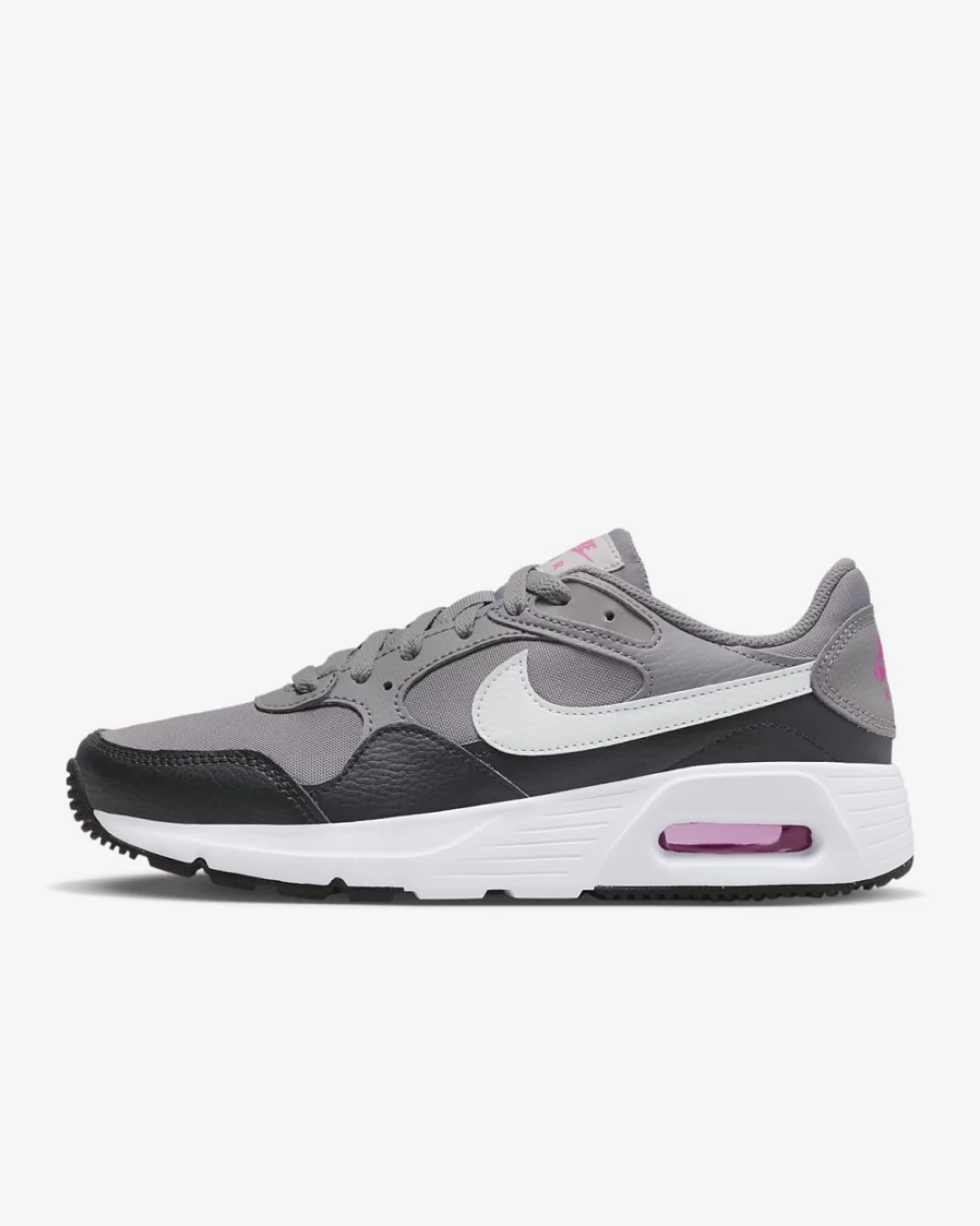 Nike Air Max SC Women's Shoes - Flat Pewter/White/Black/Light Silver Athletic Running Sneakers
