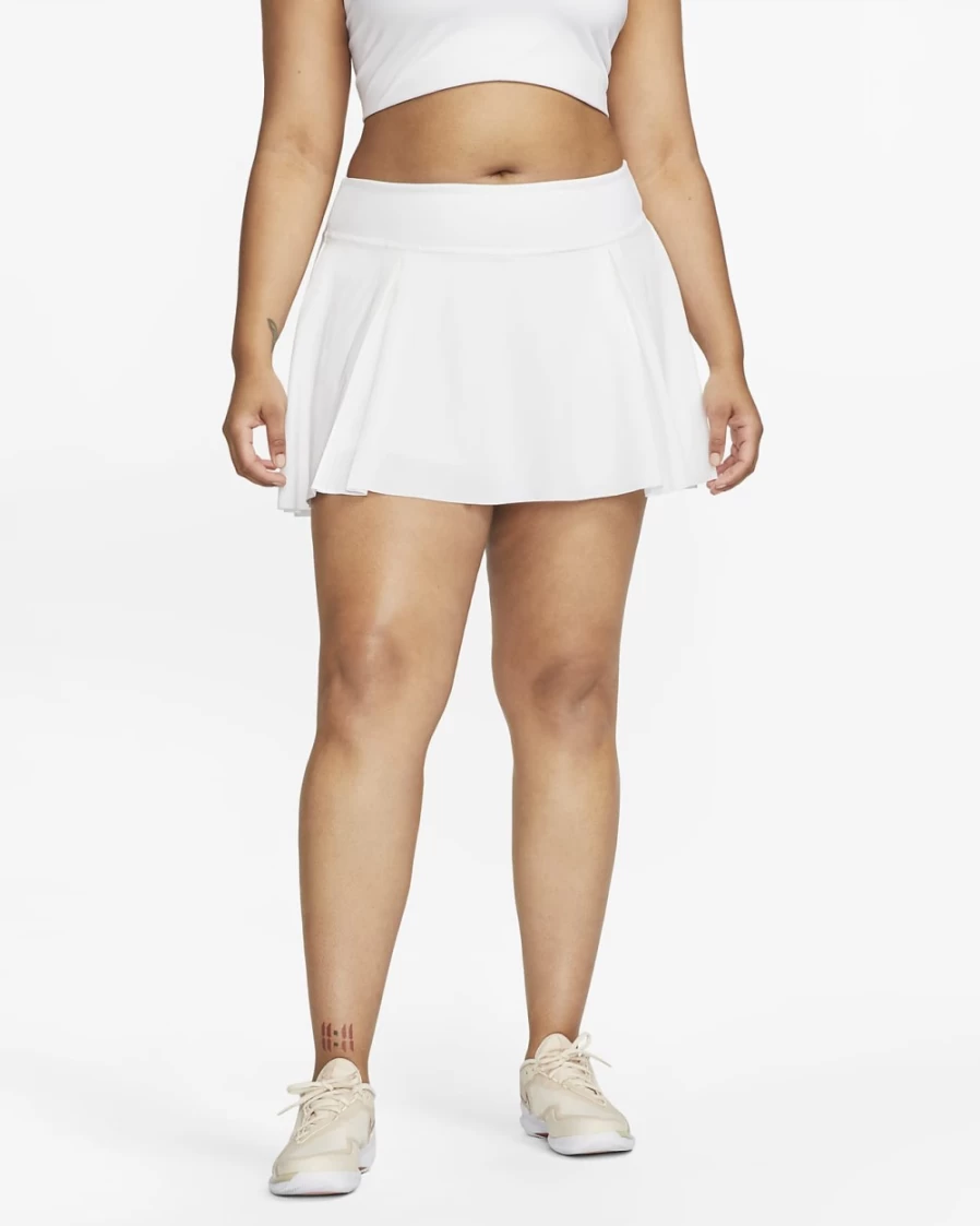 Nike Women's Plus Size Club Skirt - White Tennis Skirt for Women