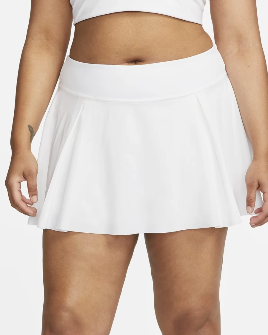 Nike Women's Plus Size Club Skirt - White Tennis Skirt for Women