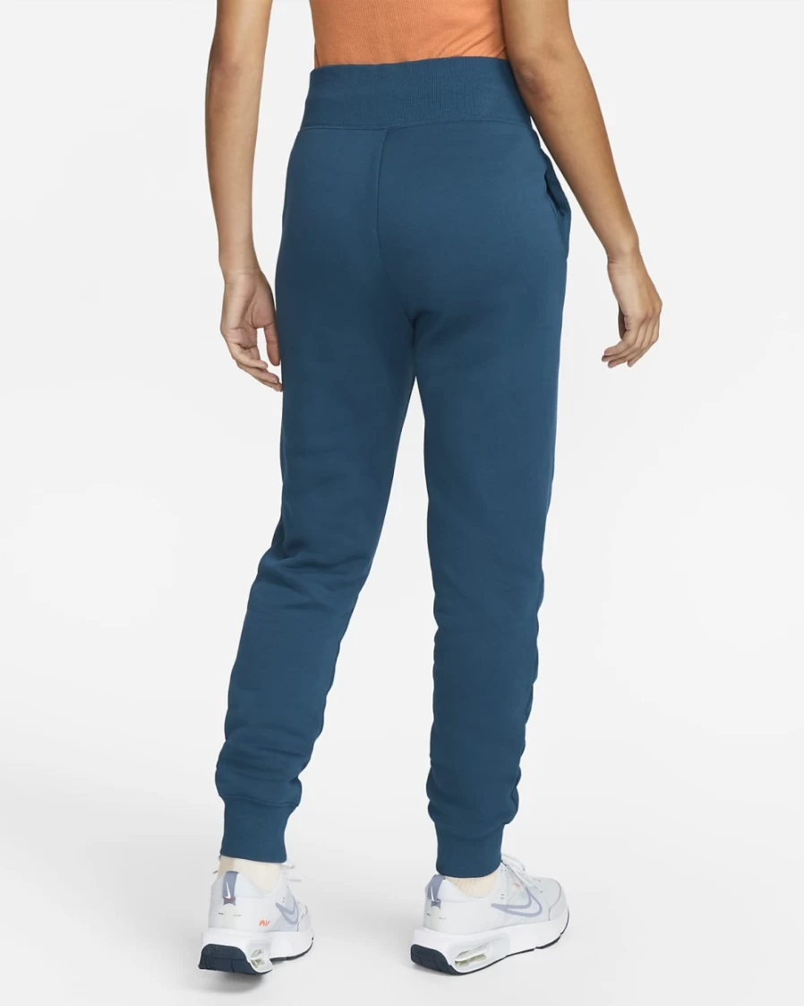Nike Women's Valerian Blue High-Waisted Fleece Joggers - Sportswear Phoenix Fleece Comfort Pants