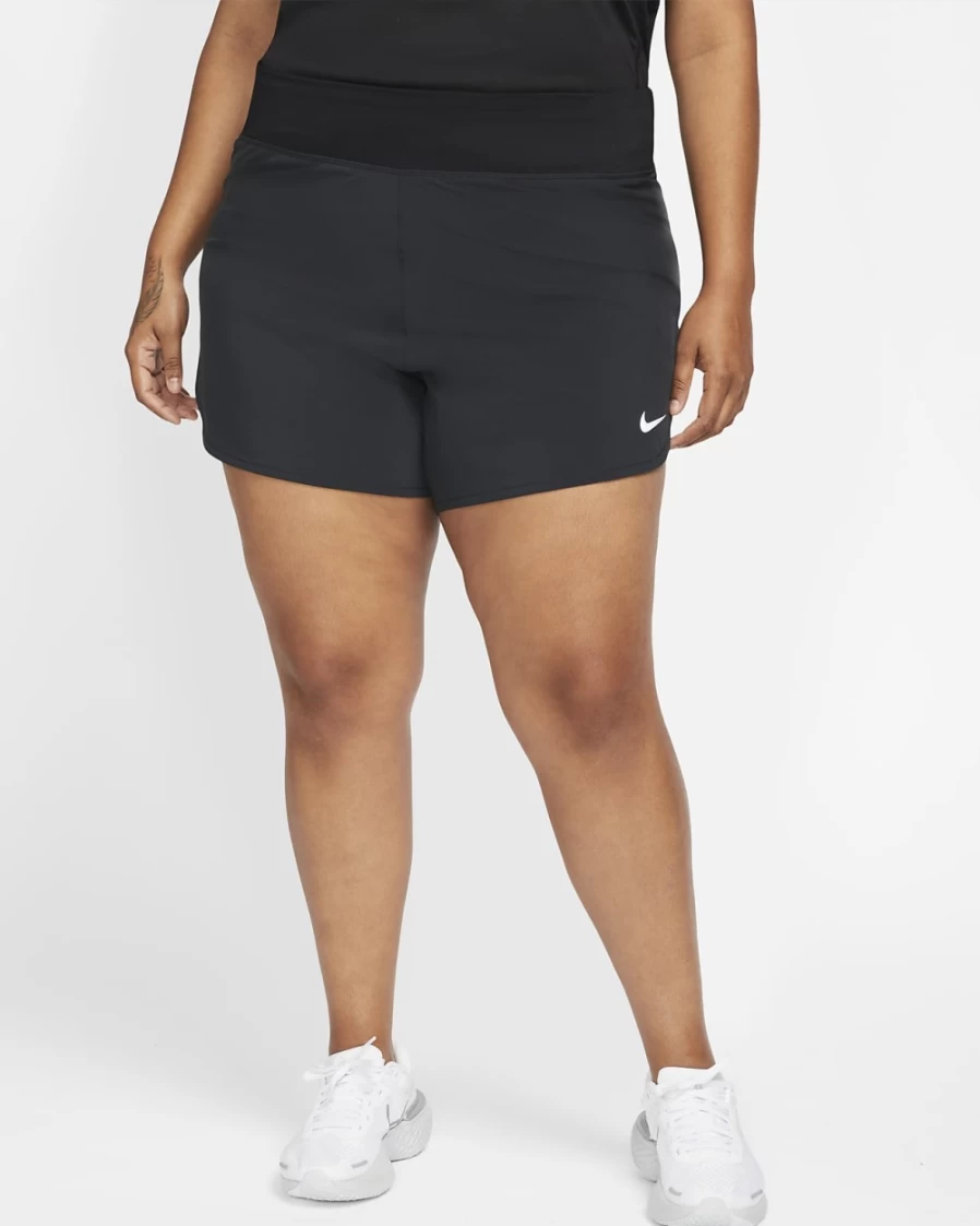 Nike Eclipse Women's Plus Size Black Running Shorts for Athletic Comfort