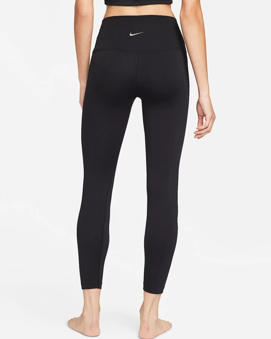 Nike Women's High-Waisted Yoga Leggings 7/8 Length - Black/Iron Grey