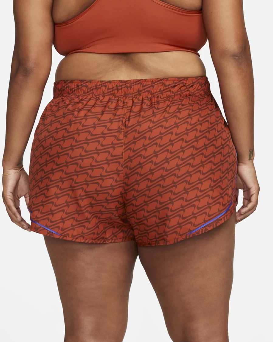 Nike Dri-FIT Tempo Icon Clash Women's Running Shorts Plus Size - Cinnabar, Lapis & White Color