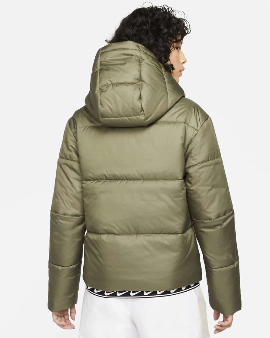 Nike Therma-FIT Repel Women's Water-Resistant Jacket - Medium Olive/Black/White - Sportswear Running Coat