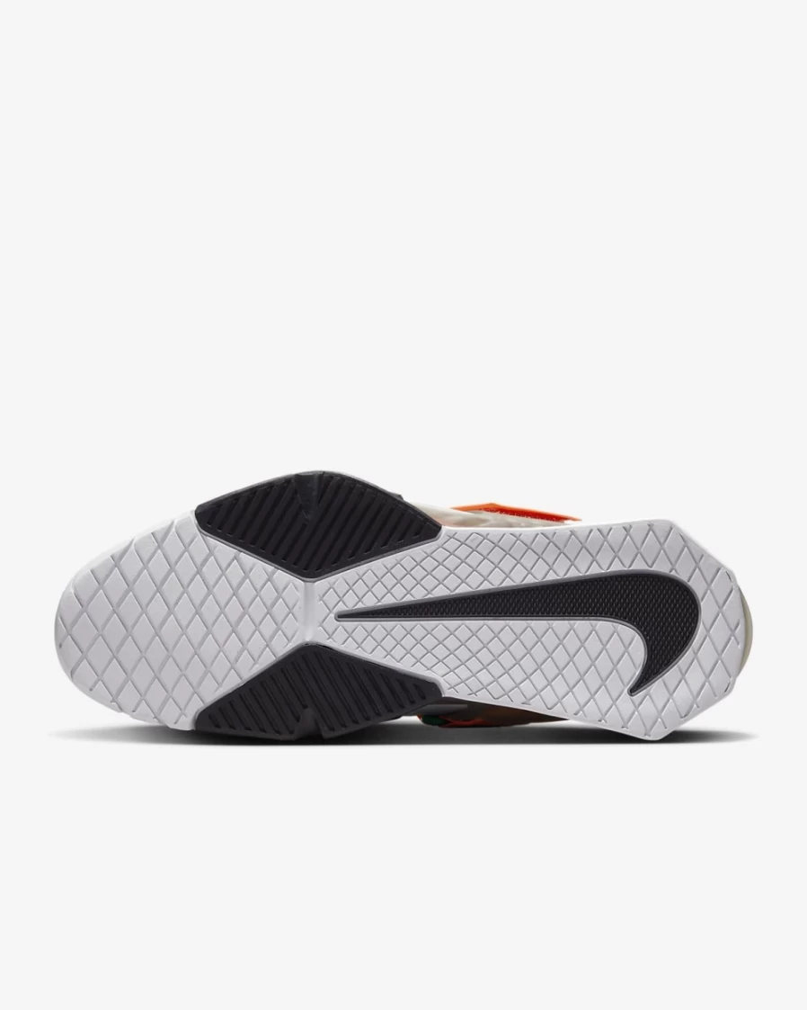 Nike Savaleos Weightlifting Shoes for Men & Women - Grey Fog/Dark Smoke Grey/Total Orange/Clear Emerald