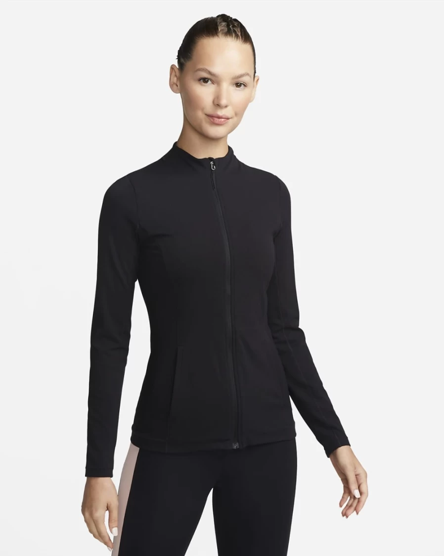 Nike Dri-FIT Luxe Women's Fitted Yoga Jacket - Black