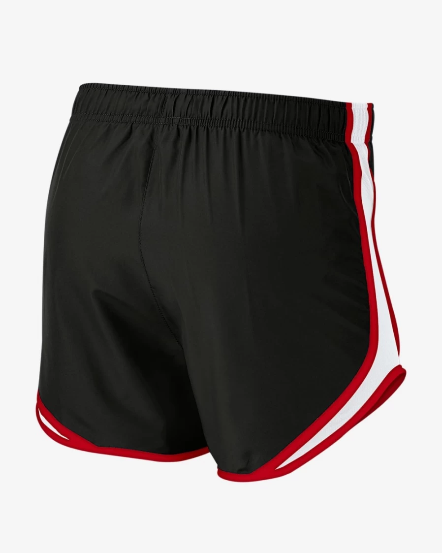 Nike Women's Tempo Brief-Lined Running Shorts - Black/White/Sport Red/Wolf Grey
