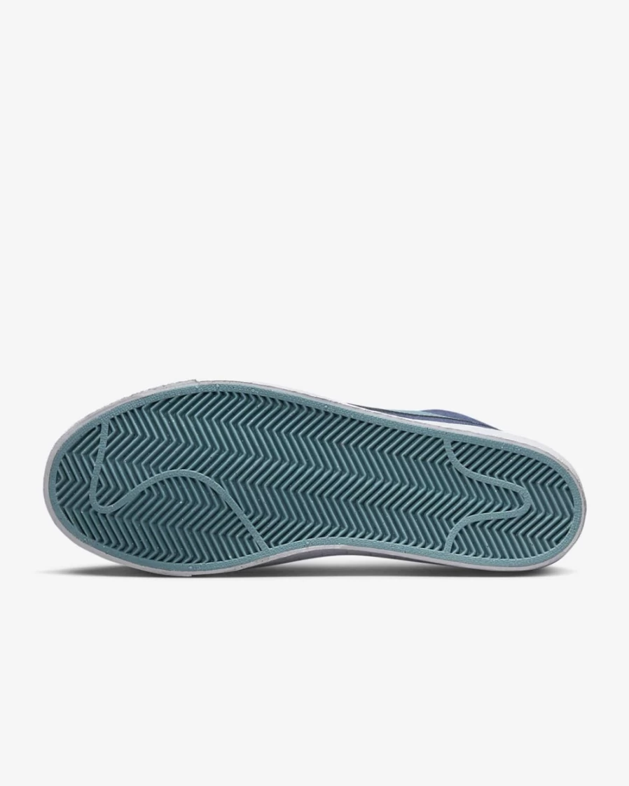 Nike SB Zoom Blazer Mid Skate Shoes for Men & Women - Midnight Navy/Black/Noise Aqua