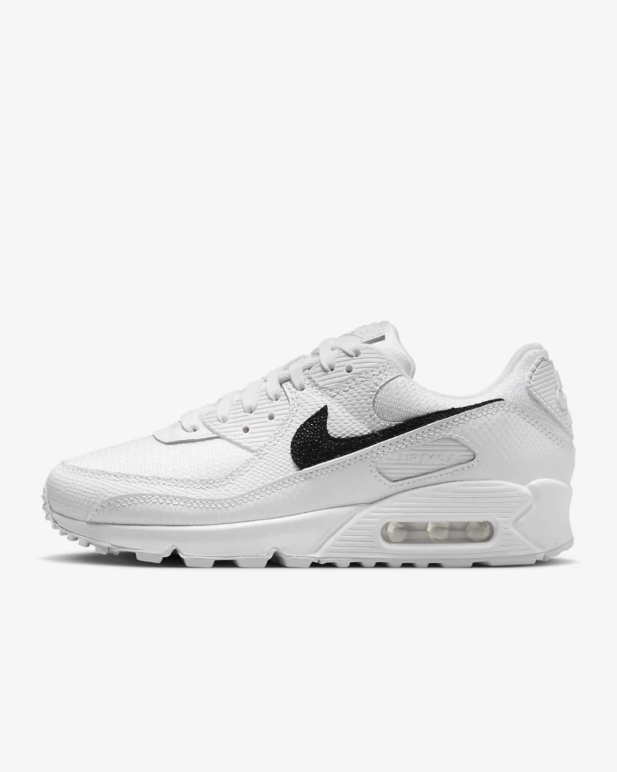 Nike Air Max 90 Women's White Black Running Shoes
