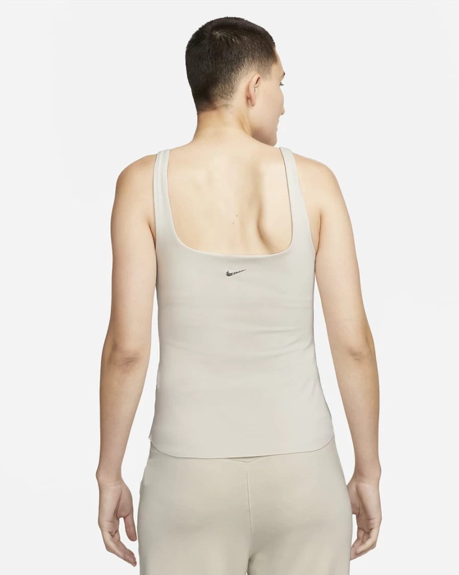 Nike Dri-FIT Luxe Women's Yoga Tank Top - Light Orewood Brown