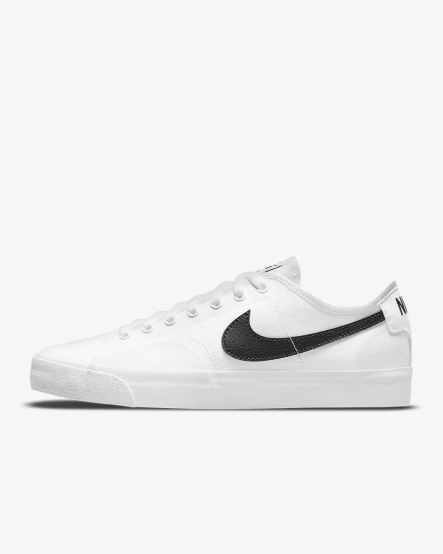 Nike SB BLZR Court Skate Shoes for Men & Women - White/Black Skateboarding Sneakers