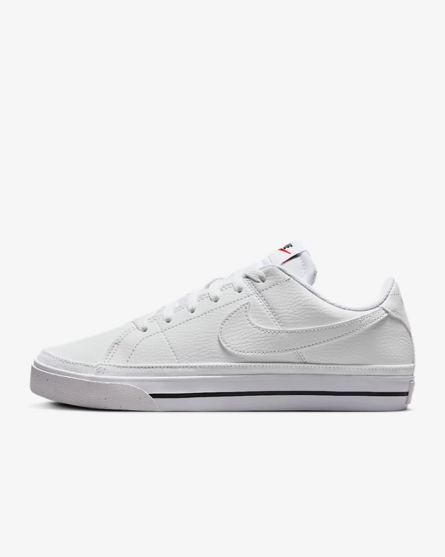 Nike Court Legacy Next Nature Women's Sneakers in White, Black, and Volt