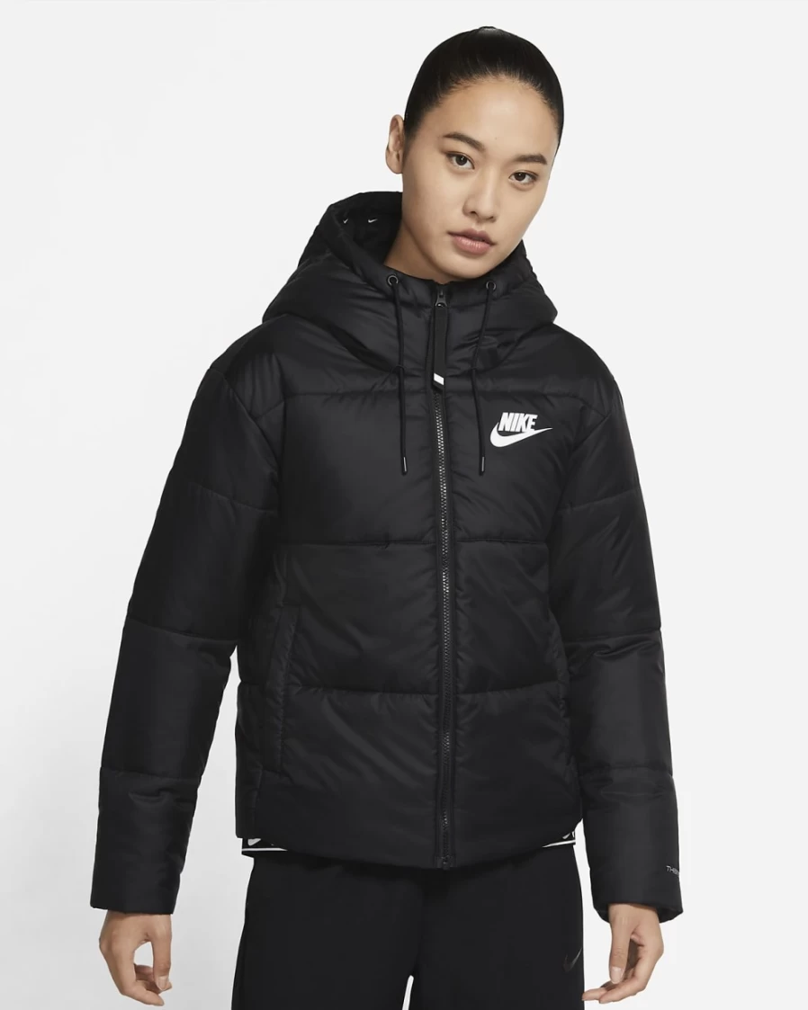 Nike Therma-FIT Repel Water-Resistant Women's Running Jacket - Black/White