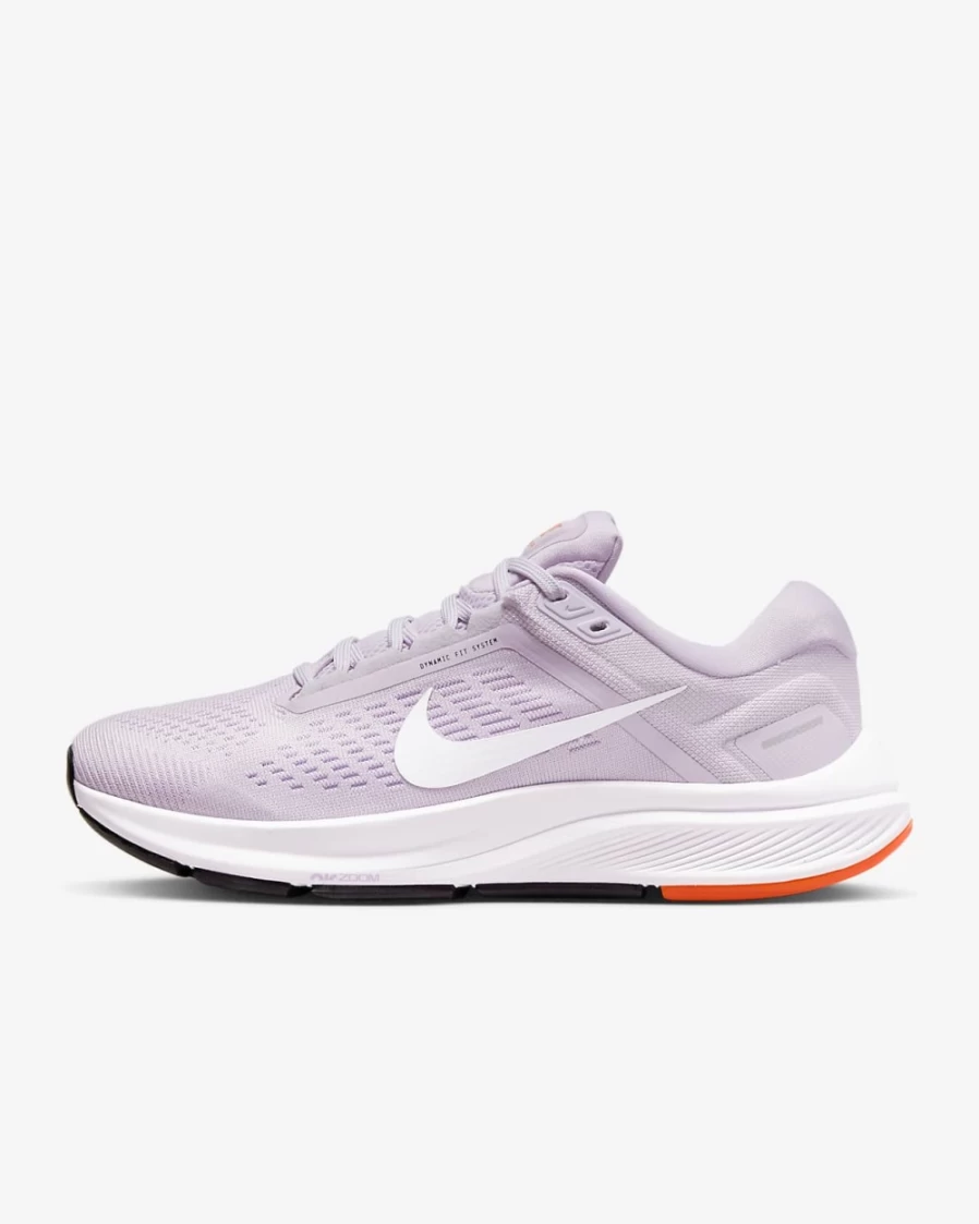 Nike Structure 24 Women's Road Running Shoes - Doll/Lilac/Rush Orange/White Colorway