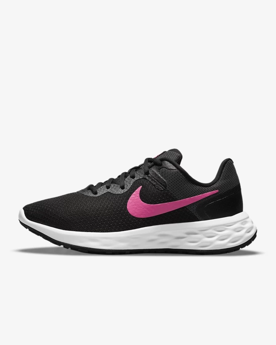 Nike Revolution 6 Next Nature Women's Road Running Shoes - Black/Iron Grey/Hyper Pink