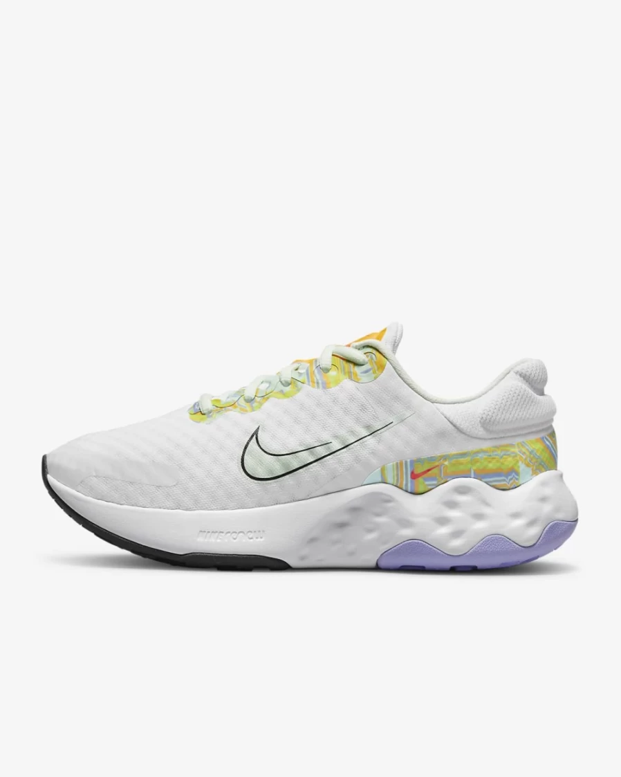 Nike Renew Ride 3 Premium Women's Road Running Shoes - White/Barely Green/University Gold/Dark Smoke Grey