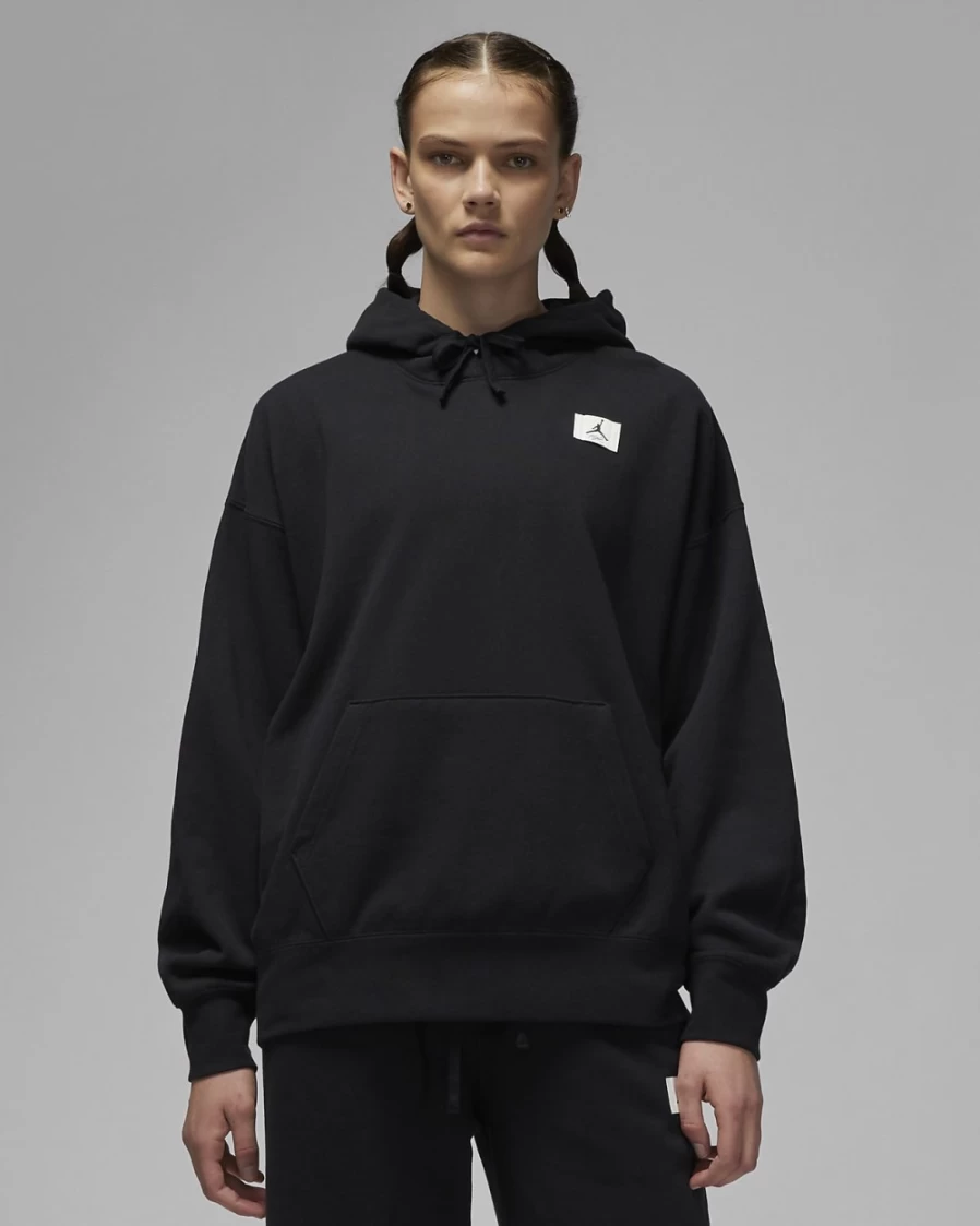 Nike Jordan Flight Women's Black Fleece Hoodie - Comfort & Style