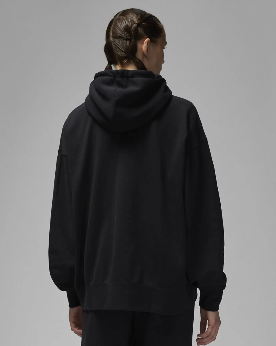 Nike Jordan Flight Women's Black Fleece Hoodie - Comfort & Style
