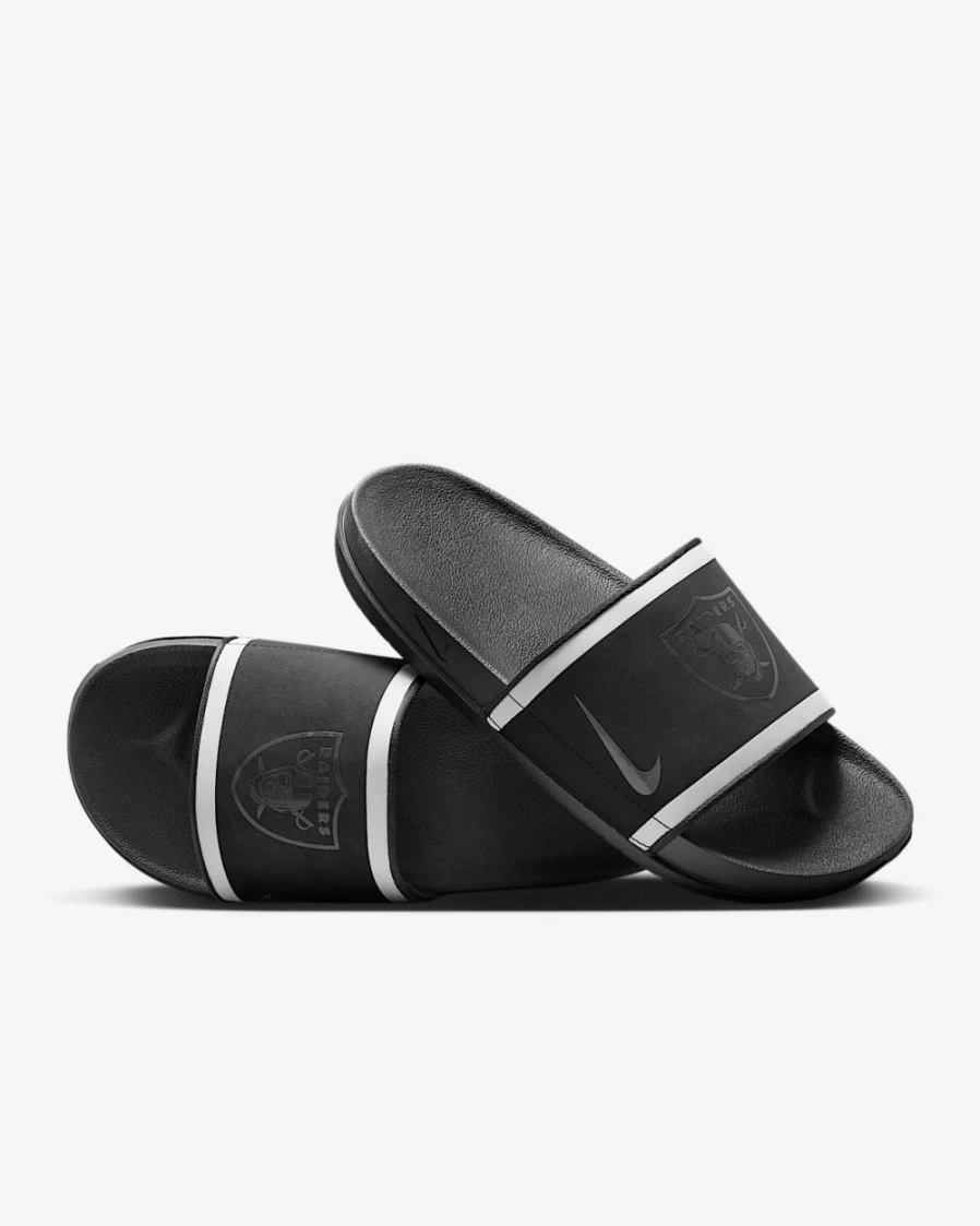 Nike Offcourt NFL Las Vegas Raiders Slide Sandals for Men & Women - Black/Field Silver/Anthracite