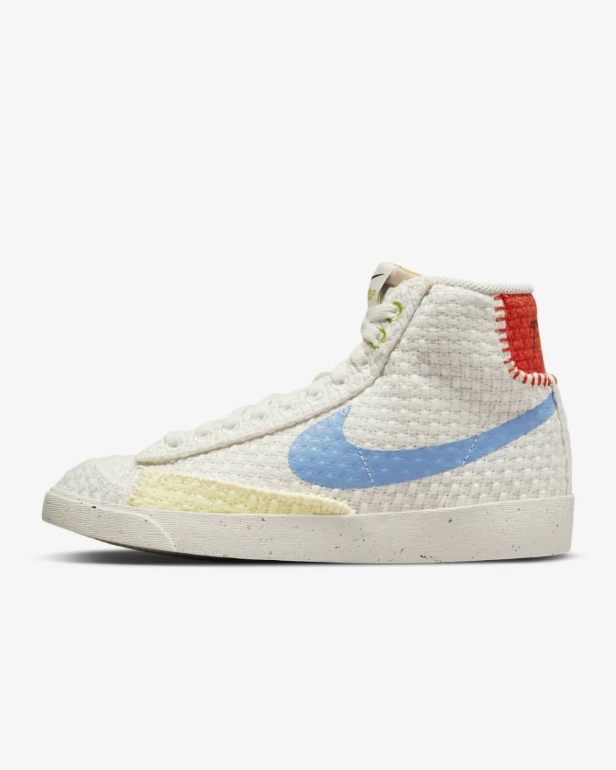 Nike Blazer Mid '77 Next Nature Women's Sneakers in Sail/Team Orange/Citron Tint/University Blue