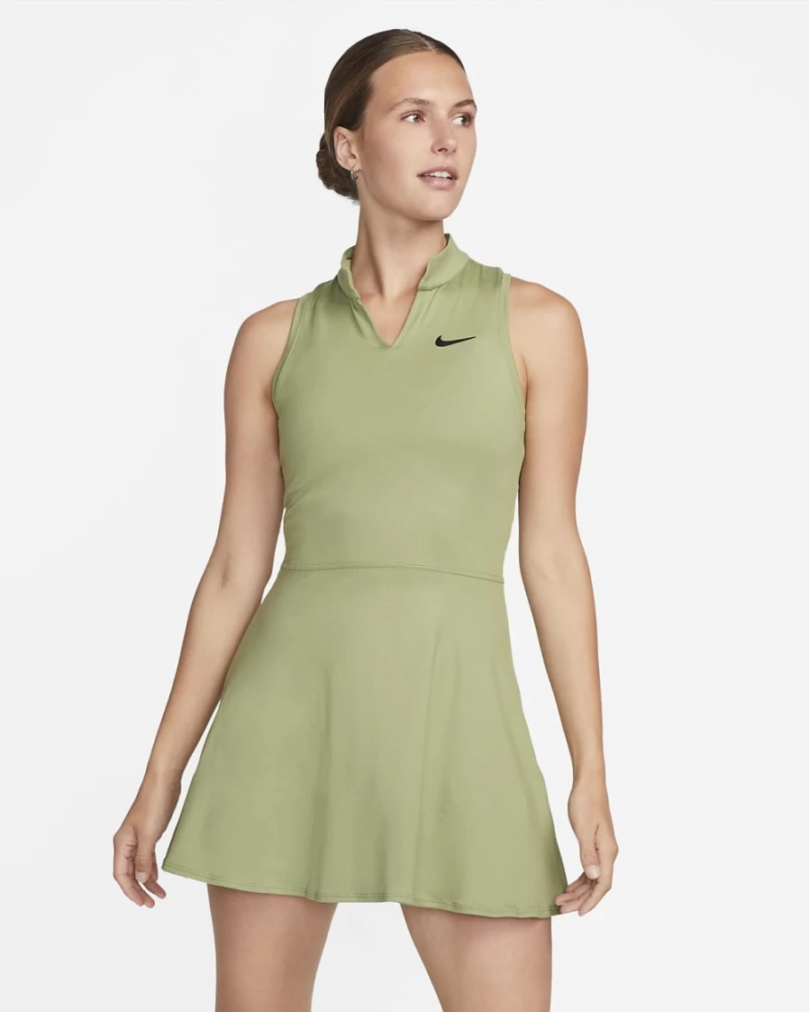 NikeCourt Dri-FIT Victory Women's Tennis Dress in Alligator/Black - Nike Women's Athletic Dress